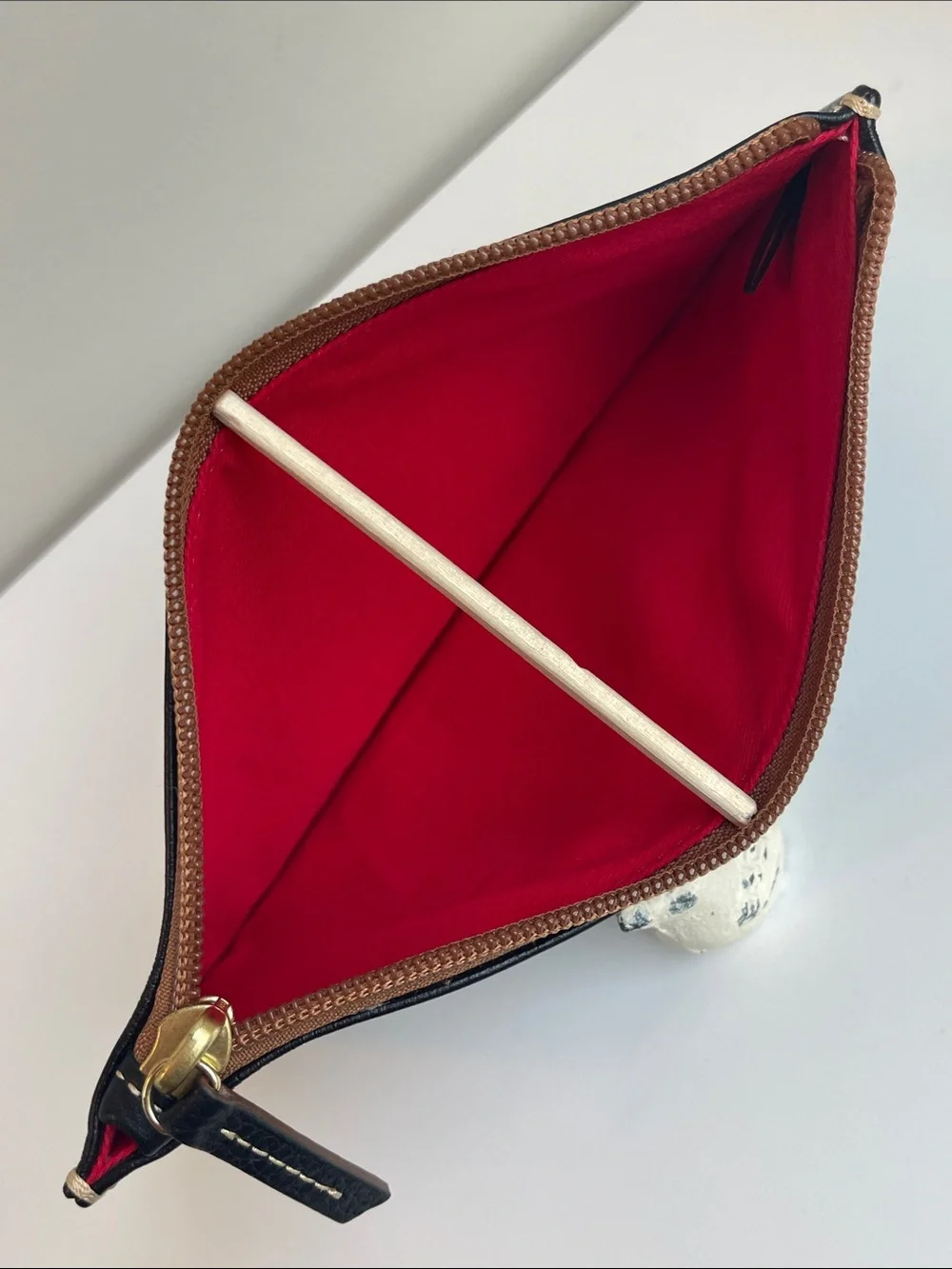 Dooney & Bourke Pebbled leather Slim Clutch